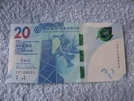 20 HKD Banknote Hongkong, ungeprüft, Neu Zustand, Sammler