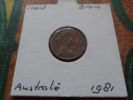 AUSTRALIA  1 Cent  1981