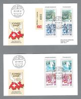 1988, 732,734,736,741 x+y PAPIER, 2 BRIEFE 0 BERN