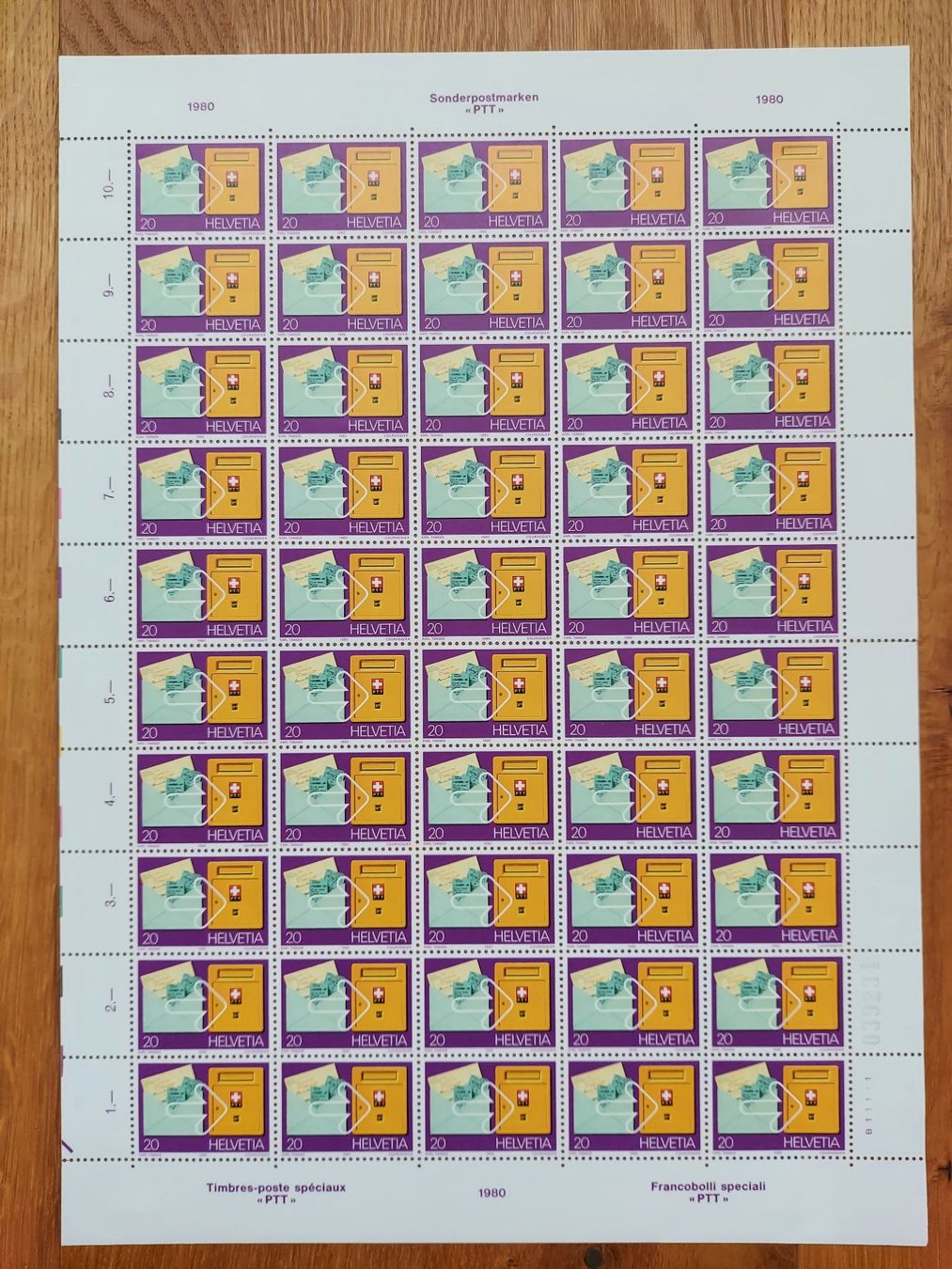 Tutti i francobolli: Postfrisch, gültige Schweizer Frankatur, Briefmarkenbogen – Nuovo e nell'imballaggio originale da Heiden venduto da ber_b77f