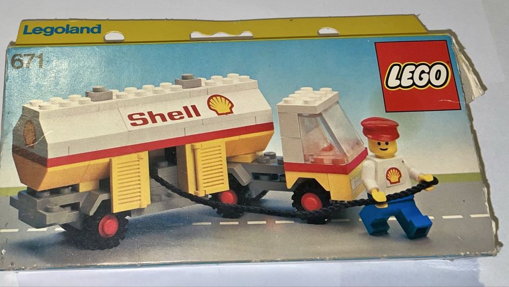 Original LEGO 671 Shell Tankwagen mit Anleitung 1974 (Gebraucht) in ...
