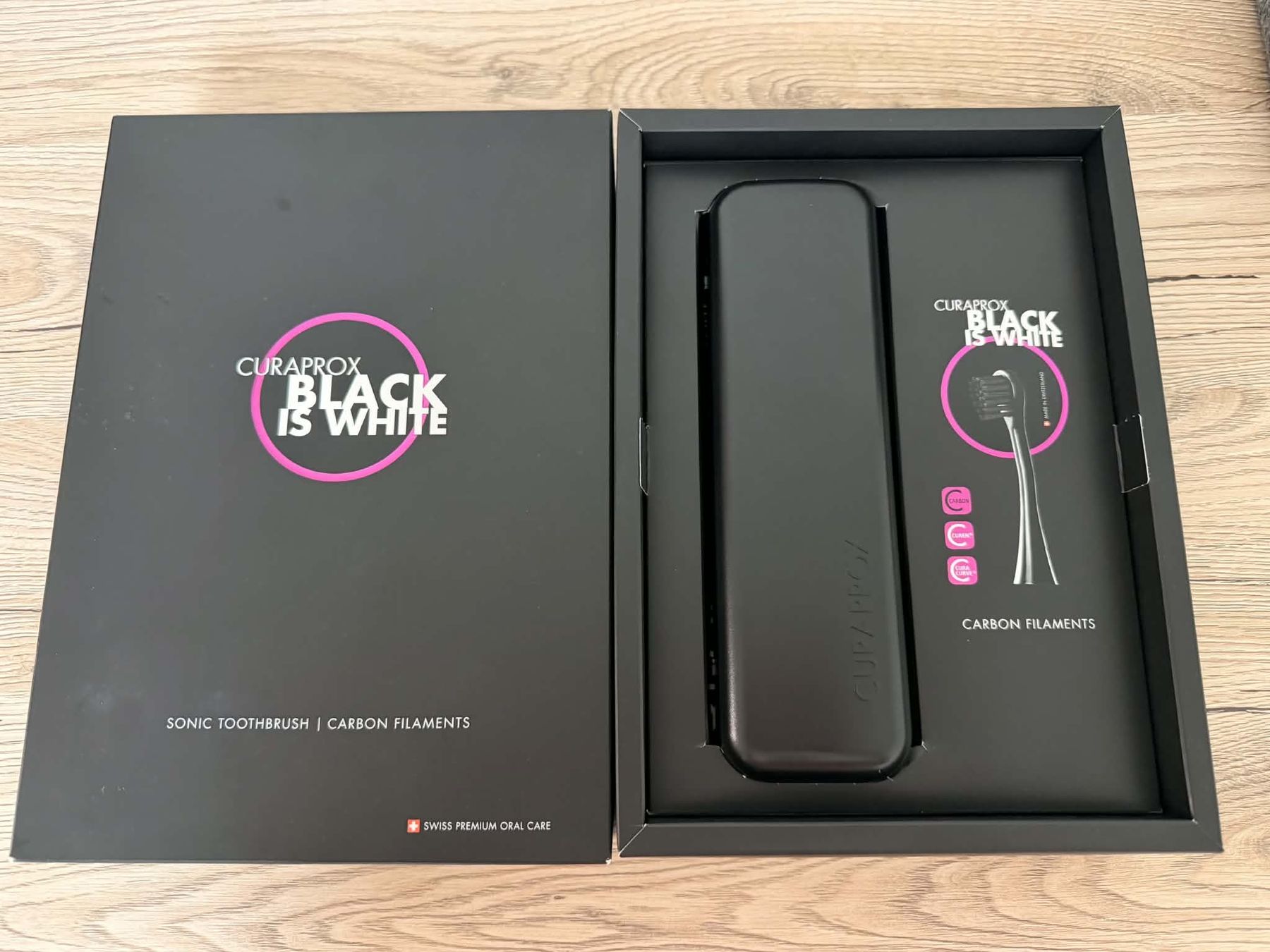 Curaprox Cura dei denti: Curaprox Hydrosonic Black is white Schallzahnbürste – Nuovo (secondo la descrizione) da Basel venduto da Nora2020 1