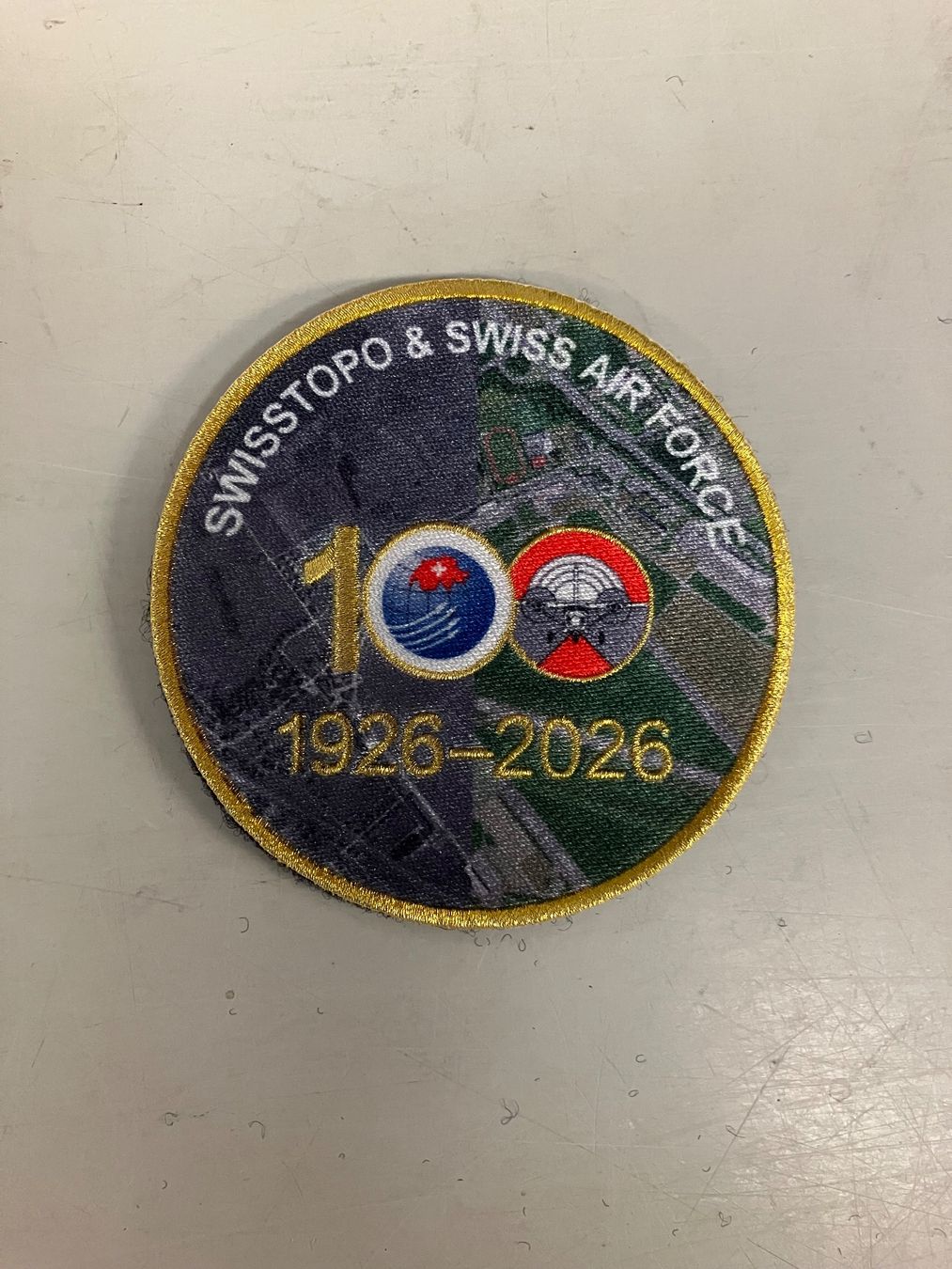 Schweizer Armee Plaketten & Abzeichen: Schweizerluftwaffe Jubiläums Badge – Neu (gemäss Beschreibung) aus Dübendorf von salvelinusalpinus