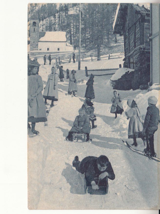 Cartoline postali: St. Moritz Dorf 1909 mit Stabstempel St. Moritz-Dorf – Usato da Bürglen TG venduto da StampGraf