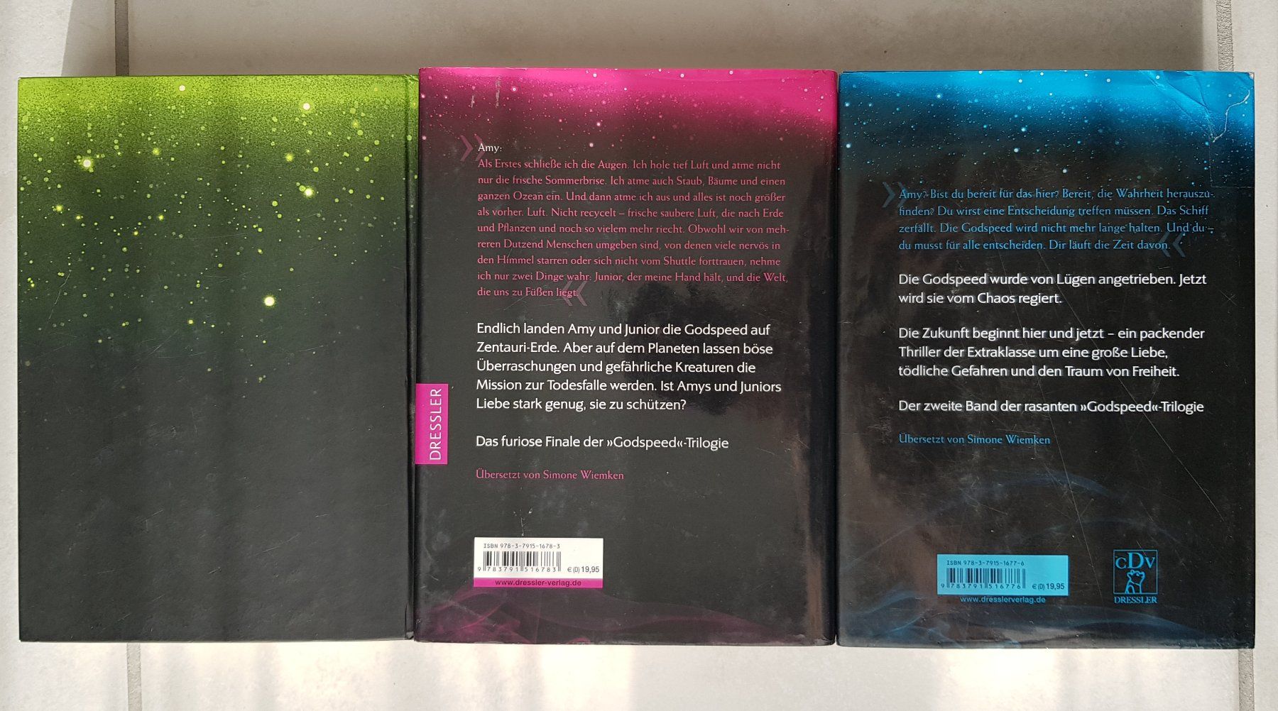 Libri: Godspeed Trilogie von Beth Revis – Usato da Kappel SO venduto da SebsPlants 1