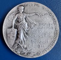 Erste Schweizer Industrieausstellung Zürich 1911 Medaille