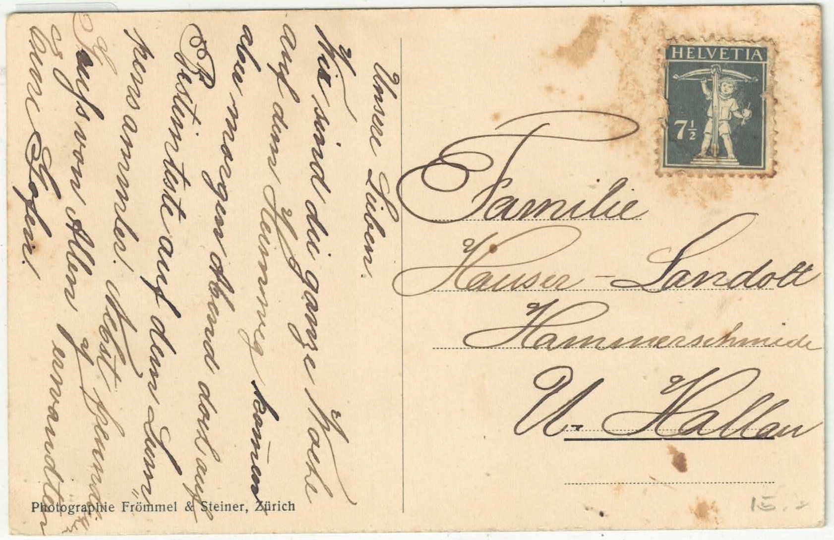 Cartoline postali: Gruss aus Dorf ZH - Generalansicht – Usato da Ettingen venduto da Kartenplanet 1