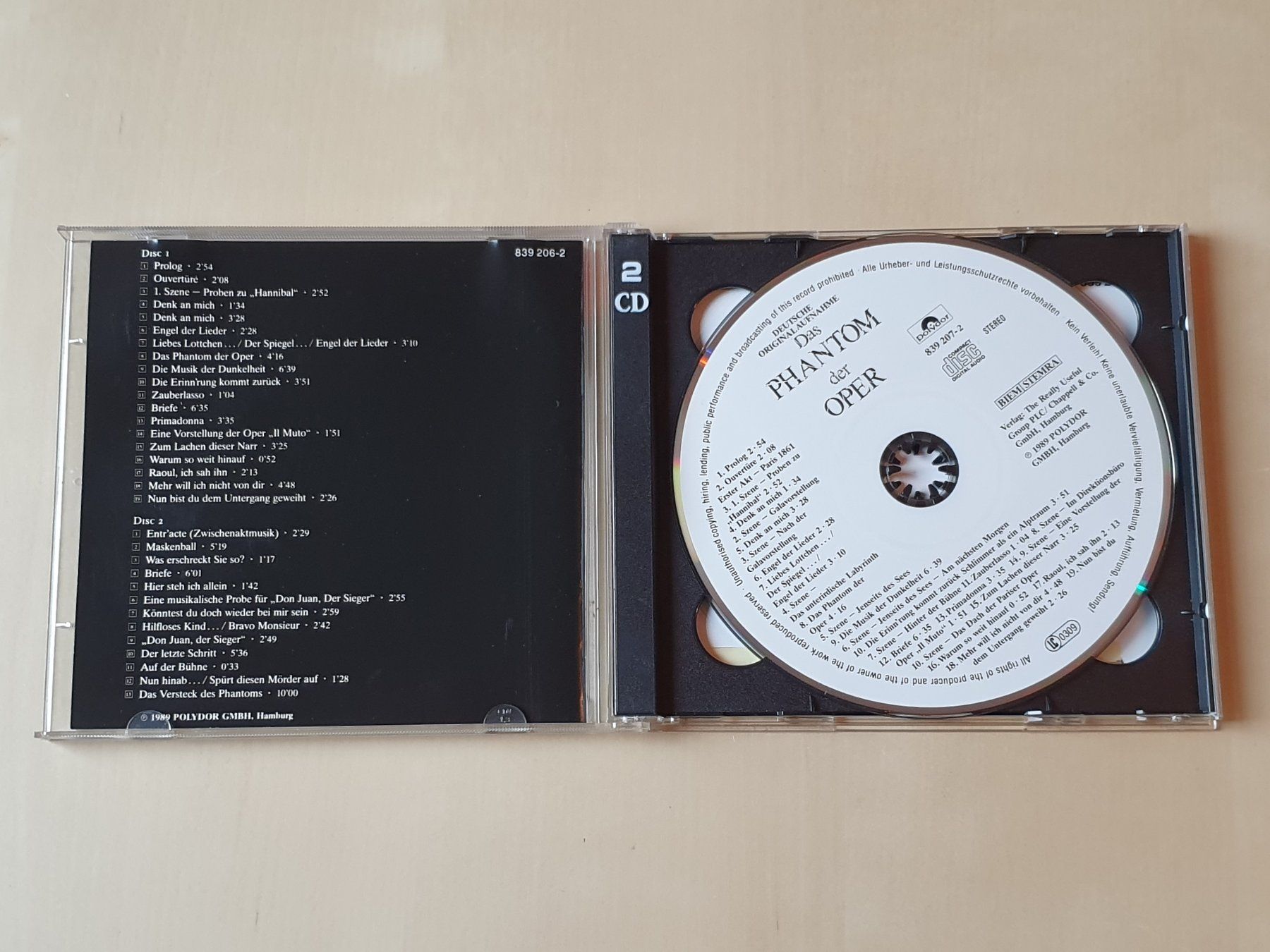 CD: Das Phantom der Oper – Usato da Stansstad venduto da collectorsshop 2
