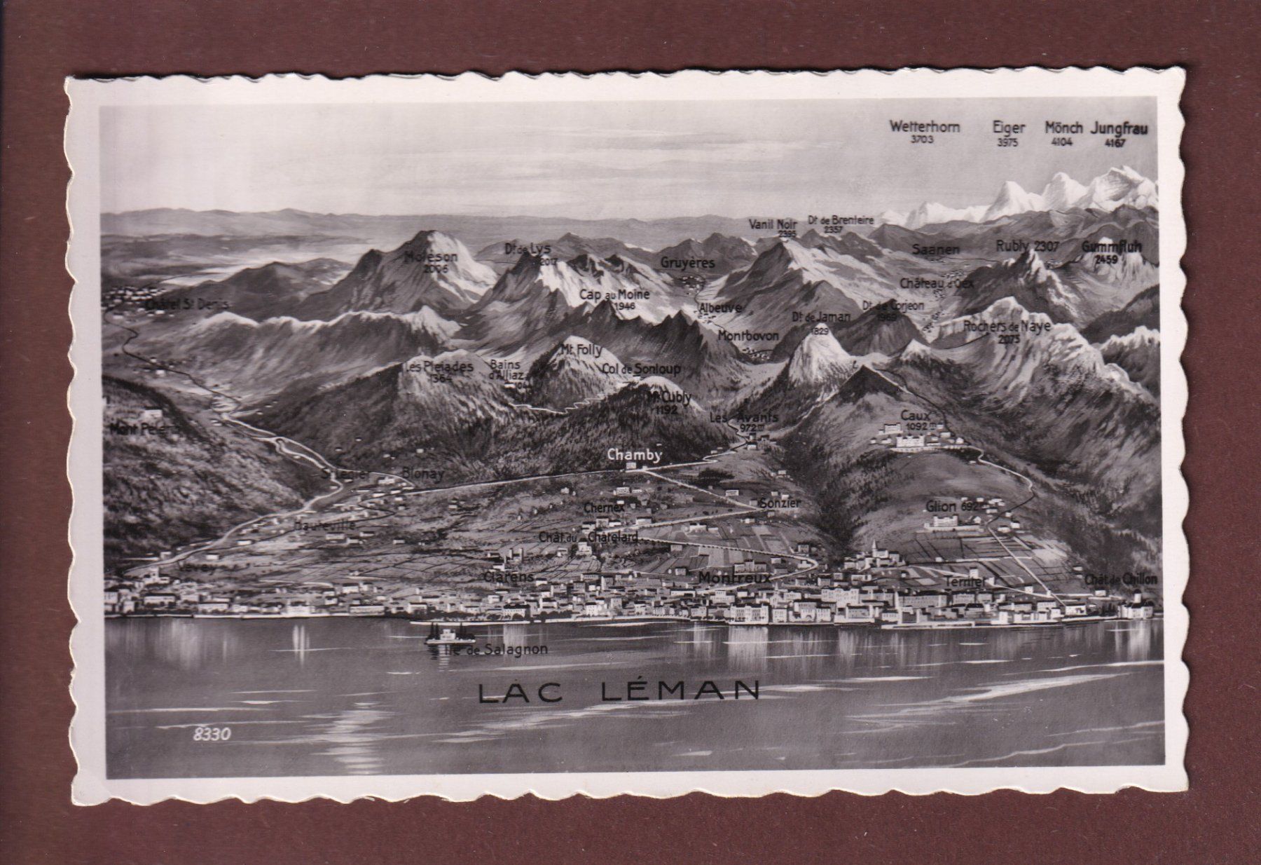 Cartoline postali: MONTREUX et environs – Usato da Pully venduto da nicecards