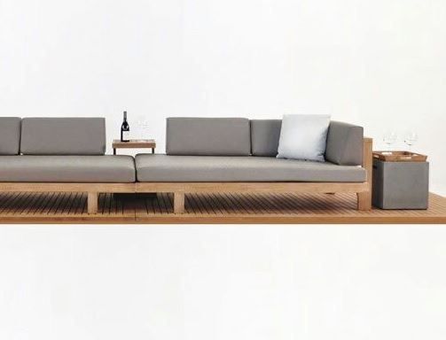 Divani: Sofa Lounge Couch Gartensofa Ecksofa Outdoorsofa Teakholz – Nuovo e nell'imballaggio originale da Daisendorf venduto da Wohn-Kult 2