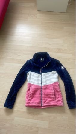 Fleecejacke Damen Grösse S blau-weiss-pink guter Zustand