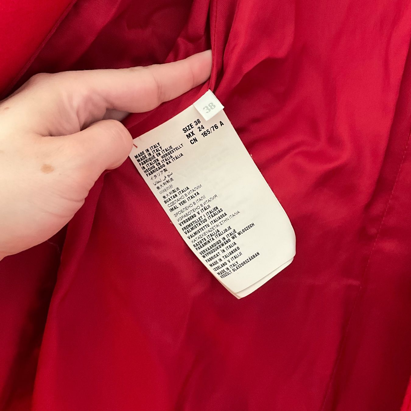 Cappotti: Original Miu Miu Mantel Rot Grösse 38 – Usato da Grenchen venduto da sojalatte 8