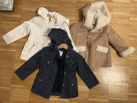 3 süsse Mädchenjacken – Grösse 92 (2 Jahre) 🧥