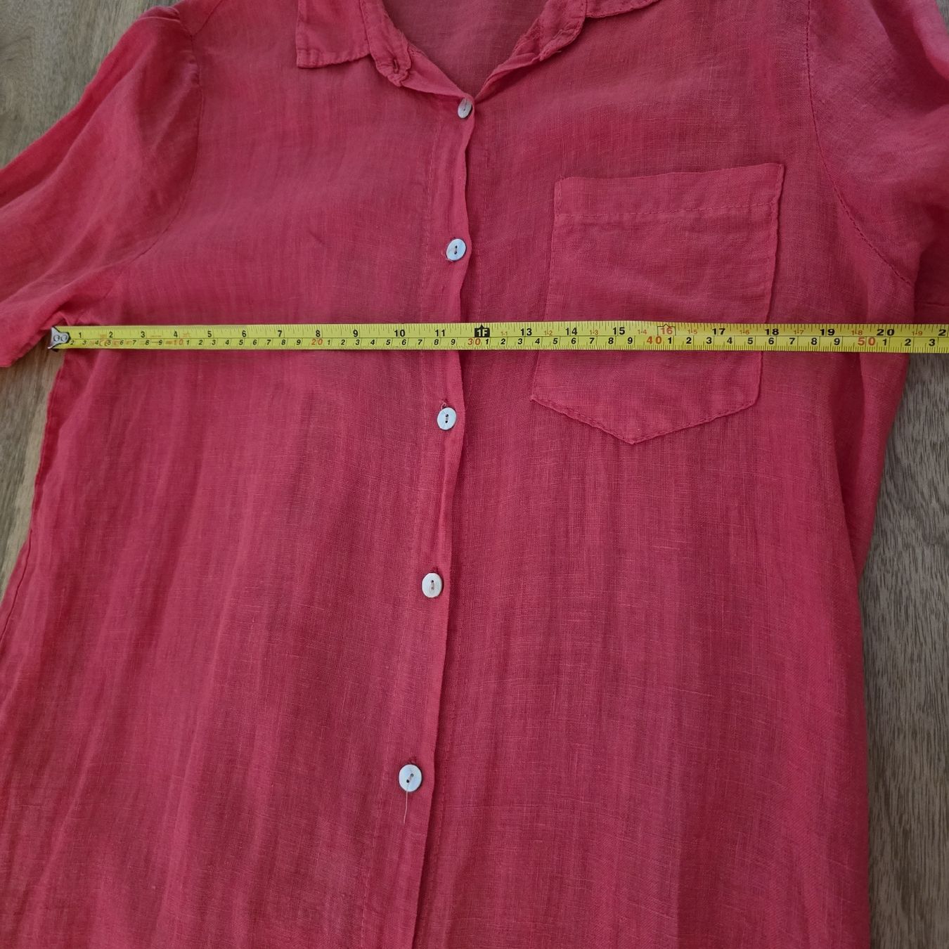 Vestiti: Leinenkleid Gr. M rot, leichte Baumwolle, Maxikleid – Nuovo (secondo la descrizione) da Rheinsulz venduto da Gilea 6