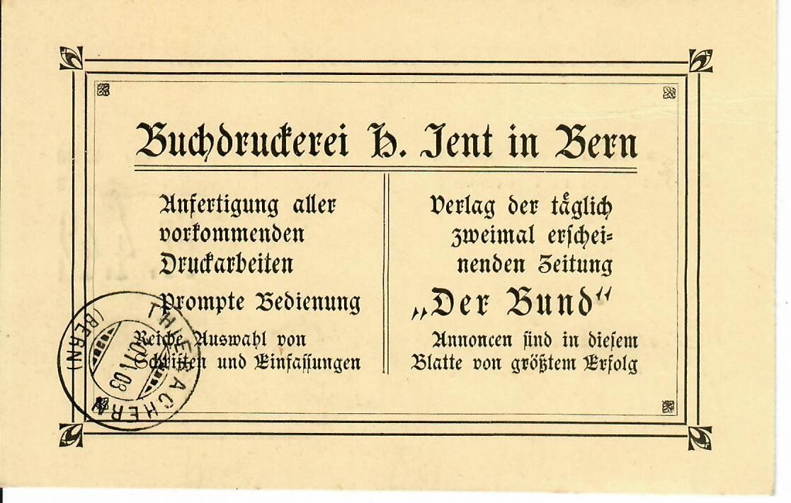 Tutti i francobolli: PK, Abo auf den "Bund" 1908 – Usato da Hochdorf venduto da Ziegel-16 1