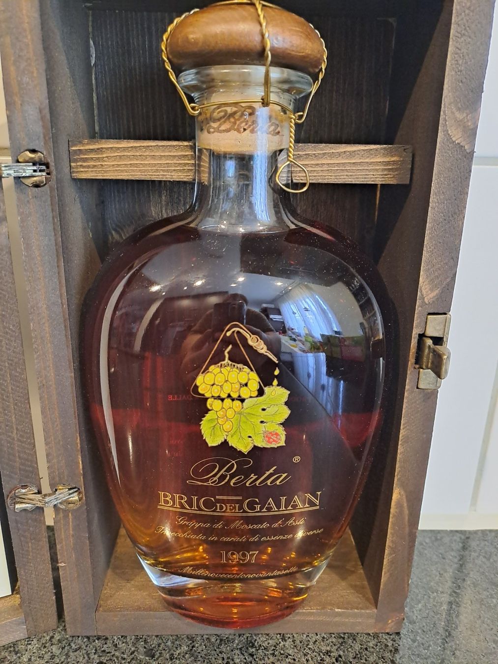 Berta Bevande alcoliche: Berta Grappa BRICDELGAIAN 1997 mit OHK – Nuovo e nell'imballaggio originale da Elsau venduto da Kellerraeumung 1