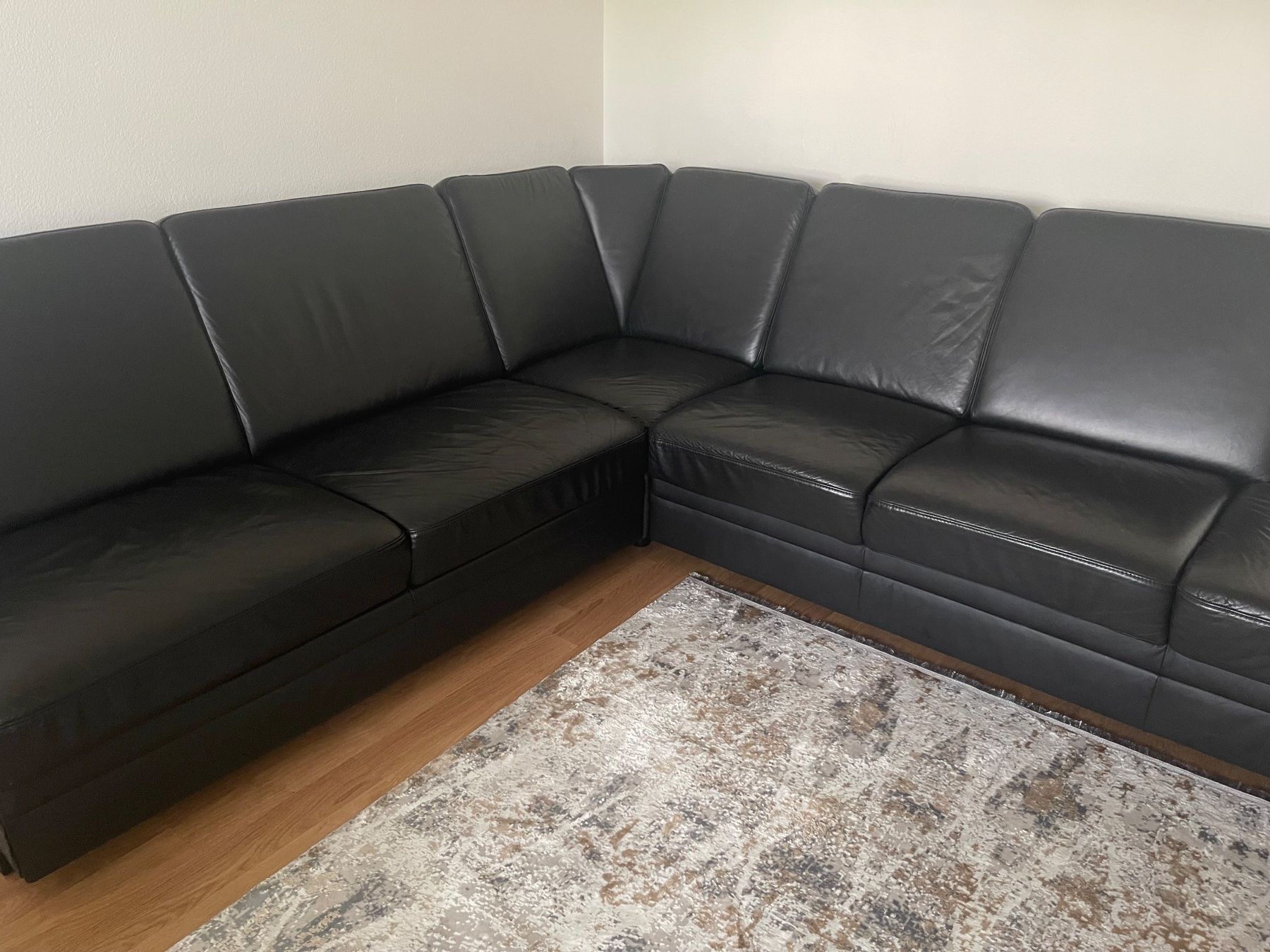 Sofas: Echtleder Sofa mit Bettfunktion – D'occasion à Schaffhausen par mer_8l5d 6