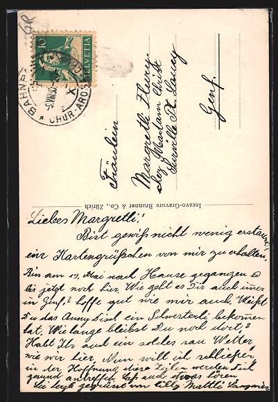Cartes postales: AK Langwies, Blick auf die Kirche – D'occasion à Berlin par bartko-reher 1