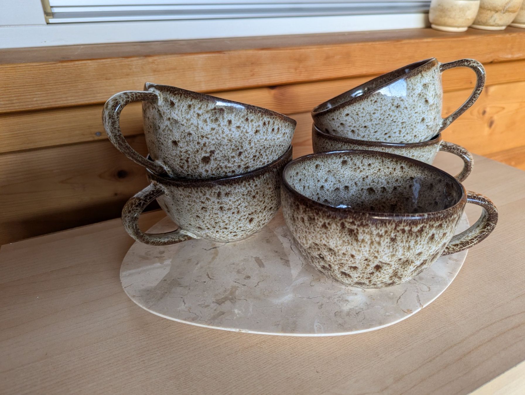 H&M Tazze: 5 Kaffeetassen Keramik braun beige – Nuovo (secondo la descrizione) da Altendorf venduto da jak_lkk8 1
