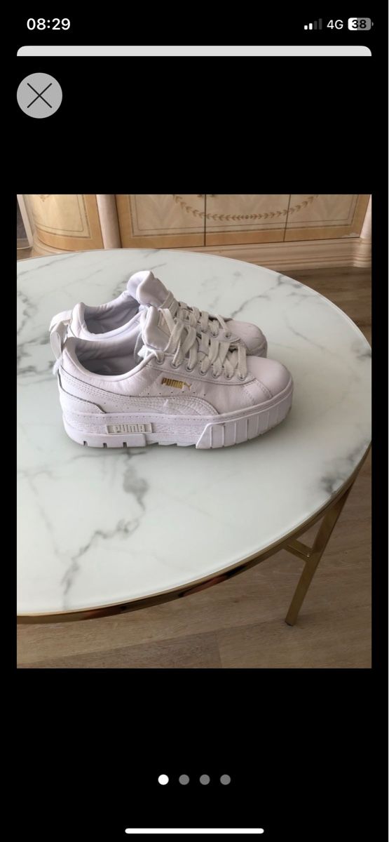 Puma Scarpe per ragazze: Weisse Puma Sneaker, Gr. 36 – Nuovo (secondo la descrizione) da Rüfenacht venduto da lilly_67