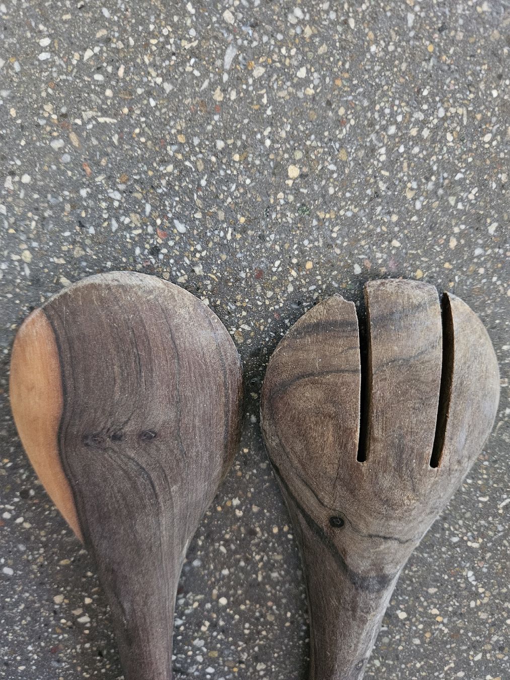 Set di posate: Holz Salatbesteck, Handarbeit – Usato da Anwil venduto da tamoos 5