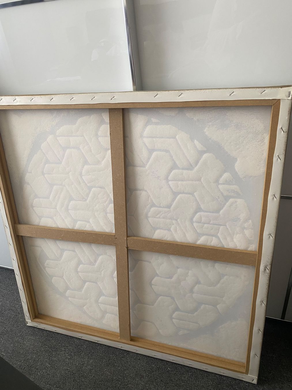 Dipinti: Goldiges Wandbild  90 x 90 cm – Usato da Dietikon venduto da Enio1 3