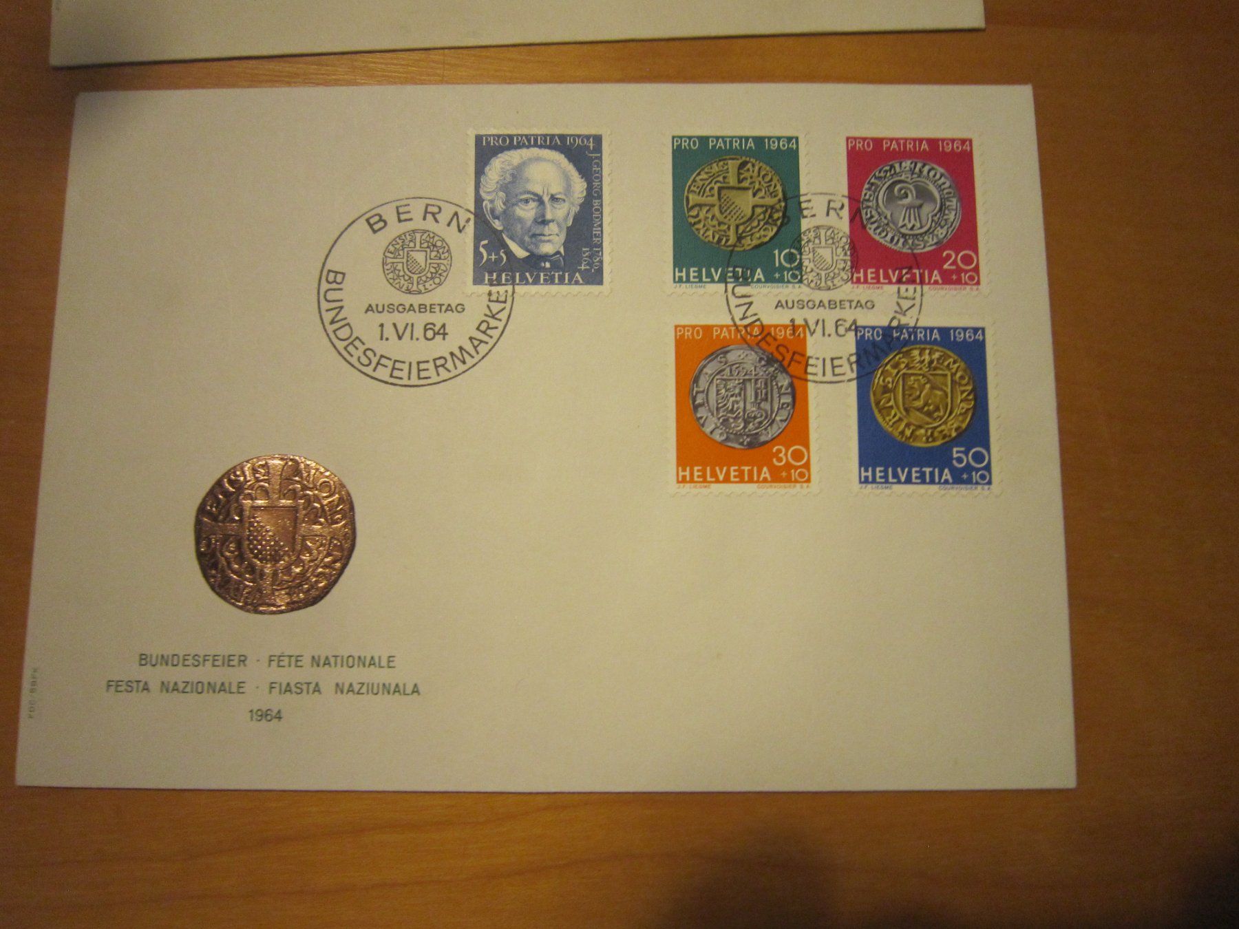 Tutti i francobolli: PP 1964 FDC nit/ohne Adresse – Usato da Gordola venduto da Polentaefung 2