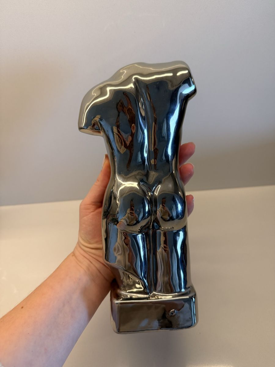 Skulpturen & Statuen: Deko Skulptur "Torso Mann" Büste Herr verchromt – Gebraucht aus Staad SG von Chirrari 2