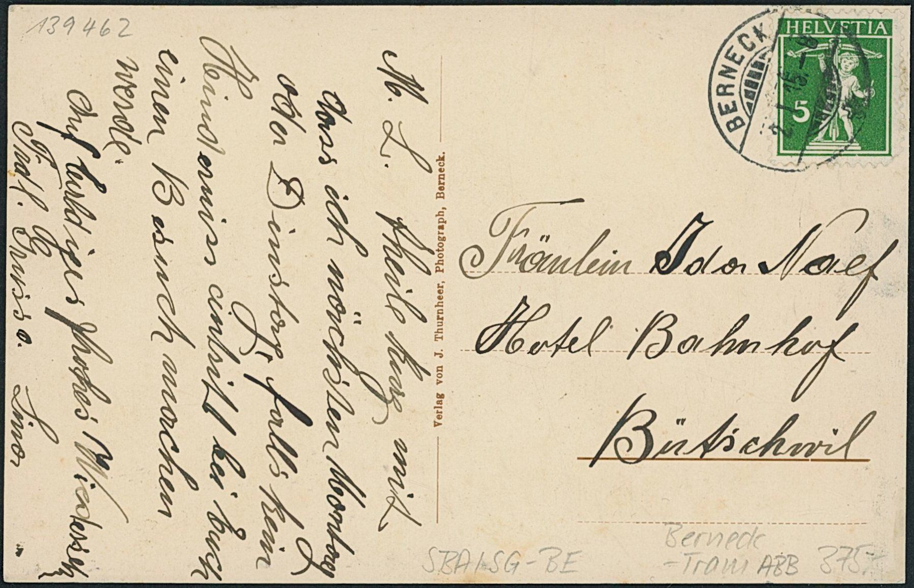 Cartoline postali: SG Berneck - Tram ABB – Usato da Schindellegi venduto da leecollect 1