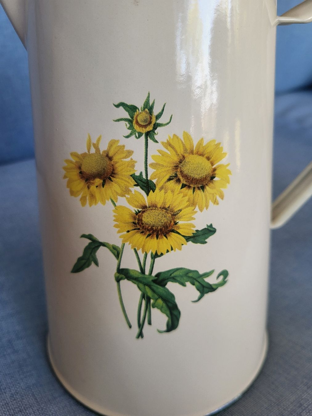 Vasi & Recipienti: Kanne Emailiert mit Sonnenblumen – Usato da Gutenswil venduto da ghekko88 1