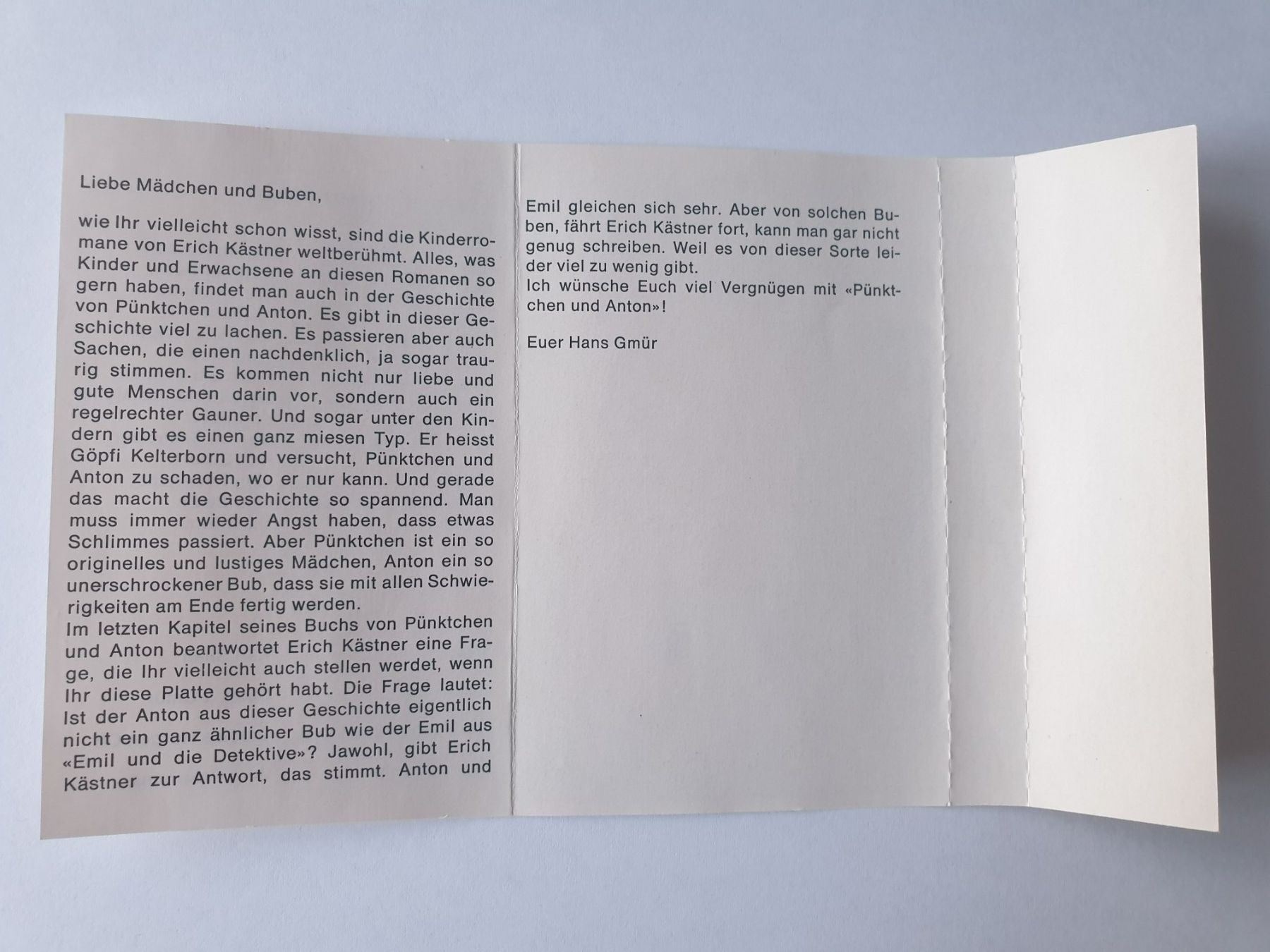 Livres audio: Pünktchen und Anton Kassette – D'occasion à Mörschwil par spirspi 2