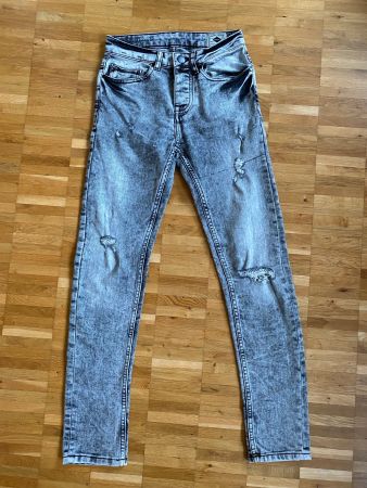 Jeans Gr.28 Länge 30 slim Denim and Co, grau, kaum getragen