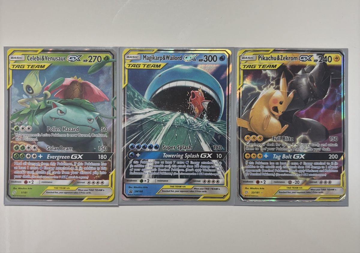 Pokémon Carte collezionabili: Pokémon GX Tag Team Set – 3 Karten Bundle – Usato da Männedorf venduto da Antje8