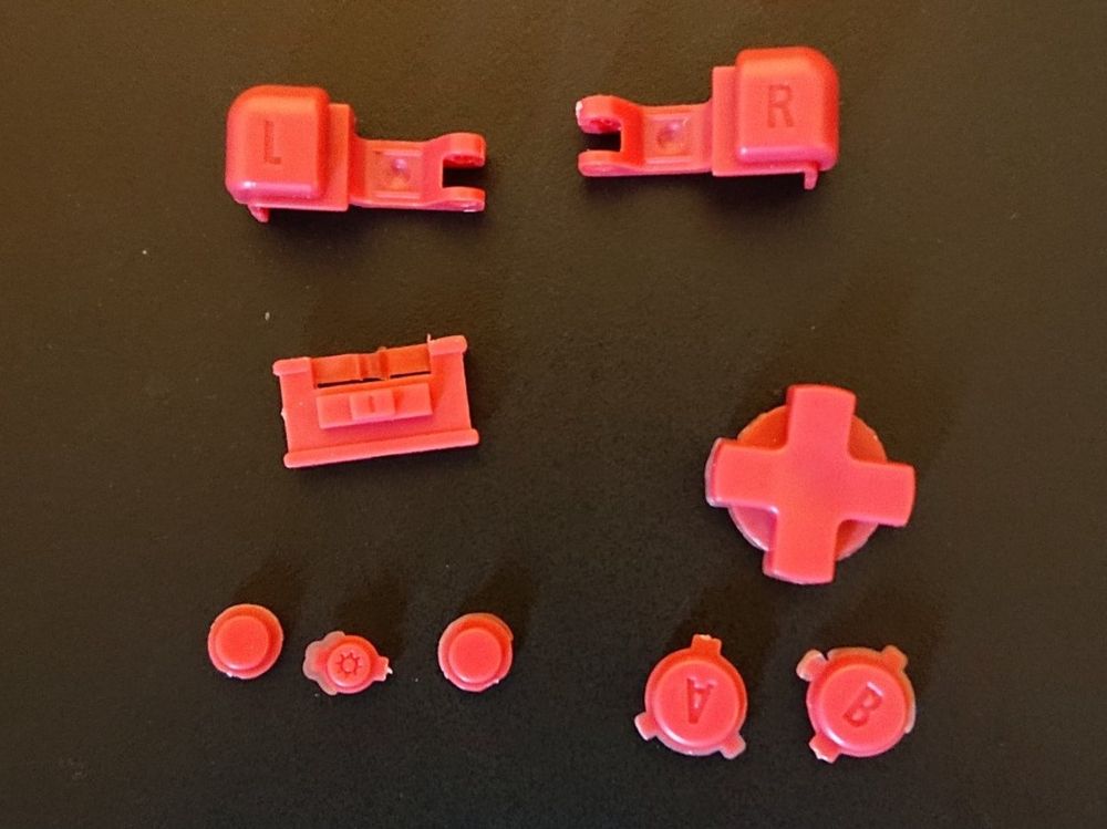 JCD Set Completo Di Pulsanti In Plastica Per Gameboy GBA SP ABL R - Foto 6