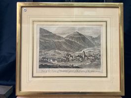 Glaris original Kupferstich um 1800