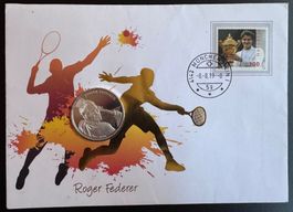 Roger Federer 20 Franken Silbermuenze 2020 B.M.