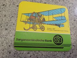 Sammelobjekt Aufkleber Sarganserländische Bank Dufaux 1910
