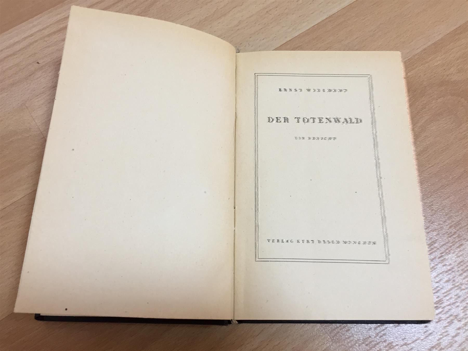 Libri: E. Wiechert. Der Totenwald – Usato da Cormagens venduto da Bonsai111 3