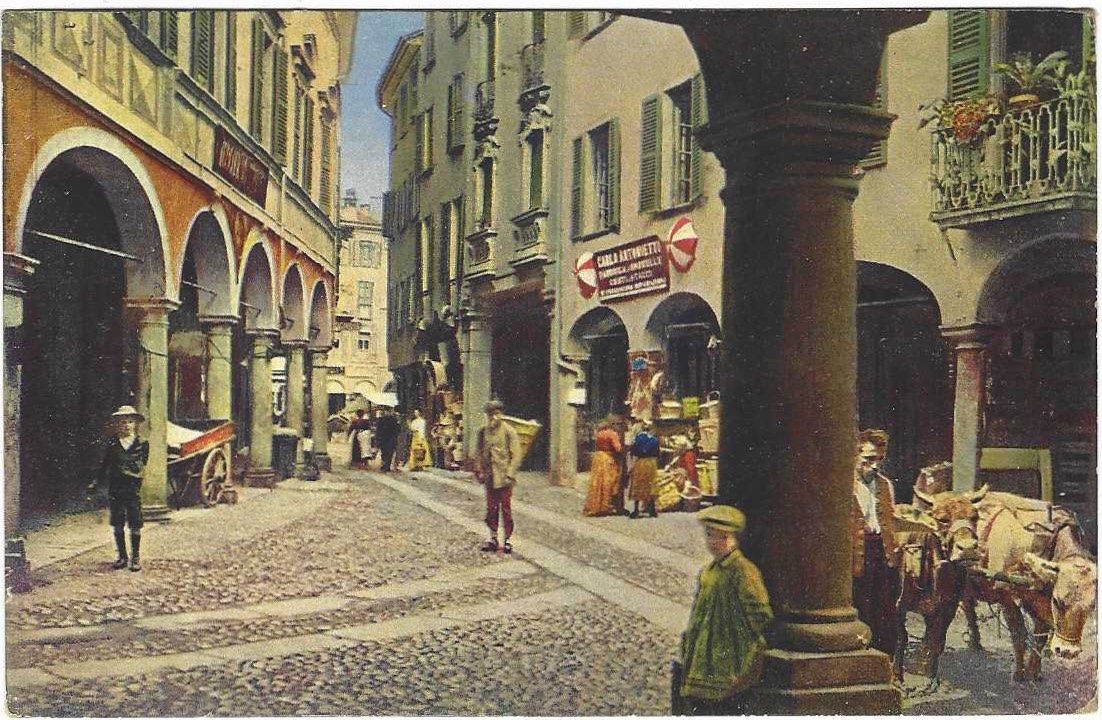 Cartoline postali: Lugano Via Pessina animata – Usato da Brenles venduto da hello1063