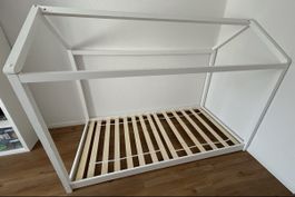 Hausbett weiss 90x200 cm