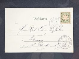 CL25 Carte Postale + Timbre Allemagne / Bayern 1895