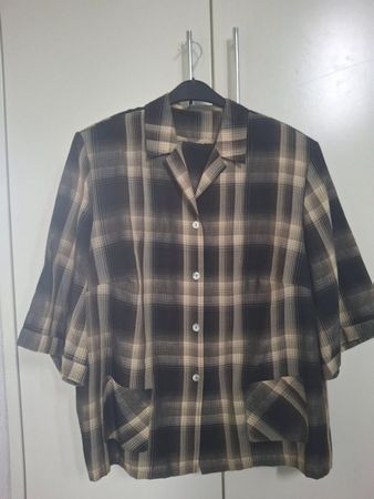 Bluse + Top im Karomuster, Gr. 44