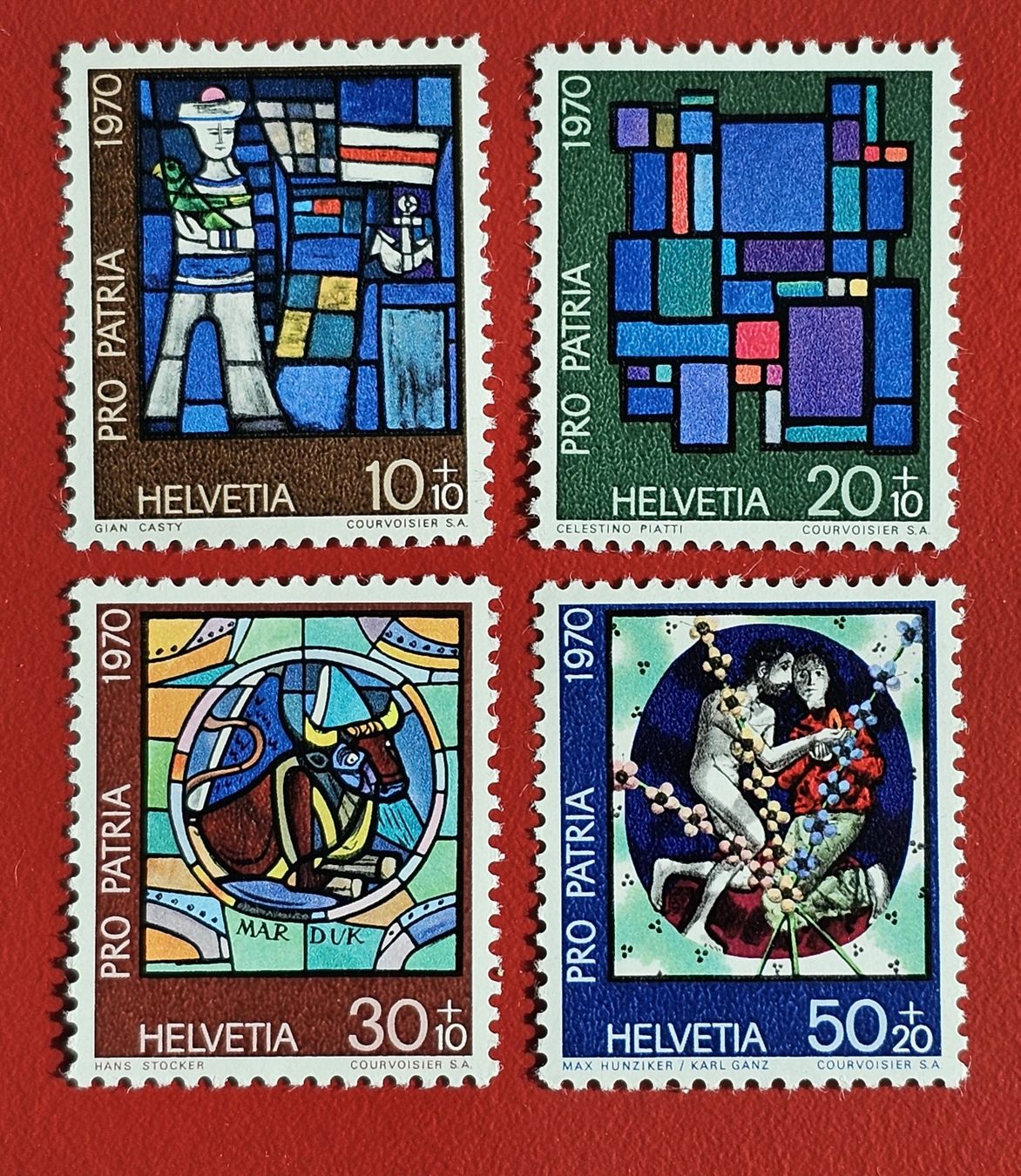 Tutti i francobolli: PRO PATRIA SATZ 146 -  149 1970** POSTFRISCH – Nuovo (secondo la descrizione) da Düdingen venduto da Quartierstrasse