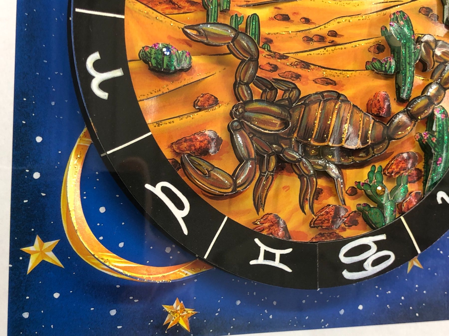 Dipinti: 3D Bild / Sternzeichen Skorpion / 40x40cm - Silber – Nuovo e nell'imballaggio originale da Bergdietikon venduto da Garak 5