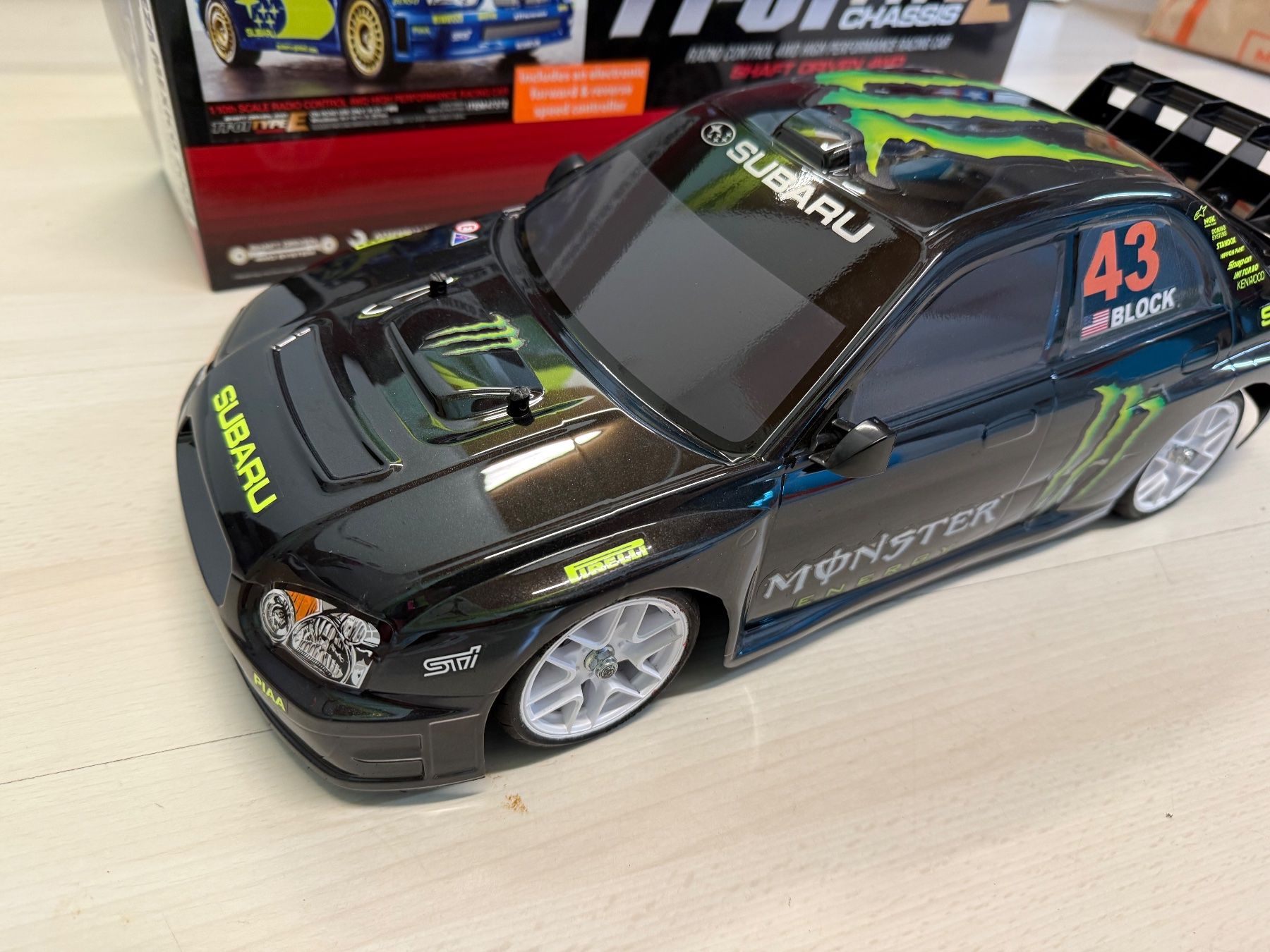 Tamiya Modellismo RC: Tamiya RC Auto Ken Block Design Subaru Impreza TT-01 Type E – Usato da Amriswil venduto da Paedi58 3