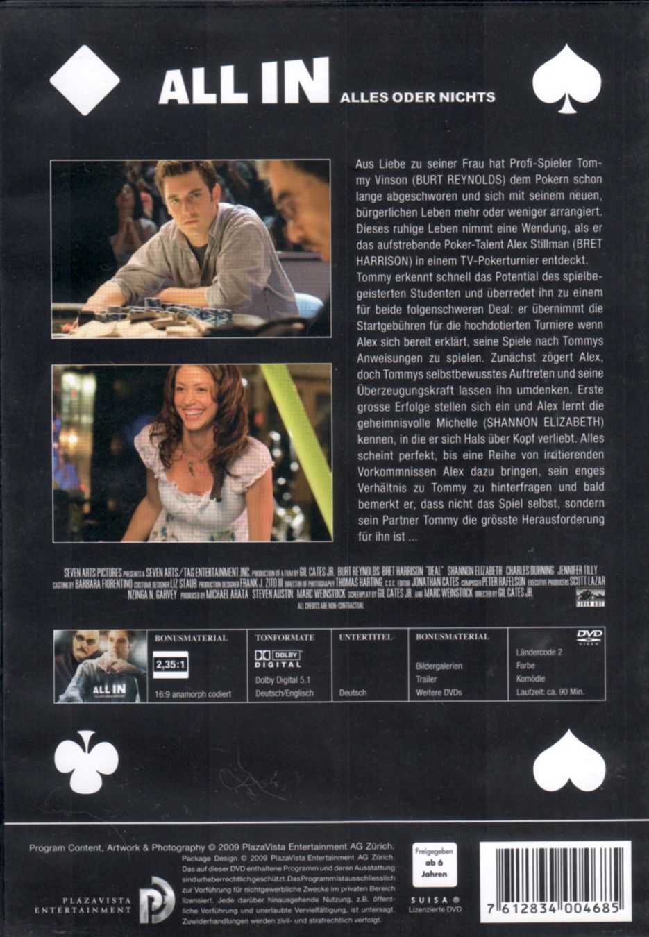 Tutti i DVDs: DVD: All In - Alles oder nichts (mit: Burt Reynolds) – Usato da Tägerig venduto da fil_f8k6 1