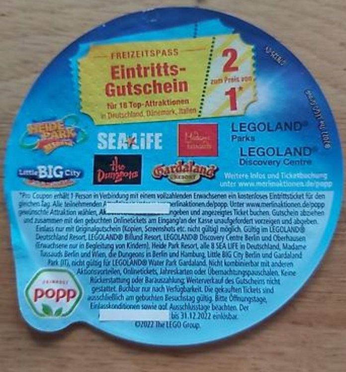 LegolandGardalandSealife2für1 Gutschein Kaufen auf Ricardo