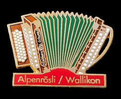 Y542 - Pin Handorgel Alpenrösli / Wallikon