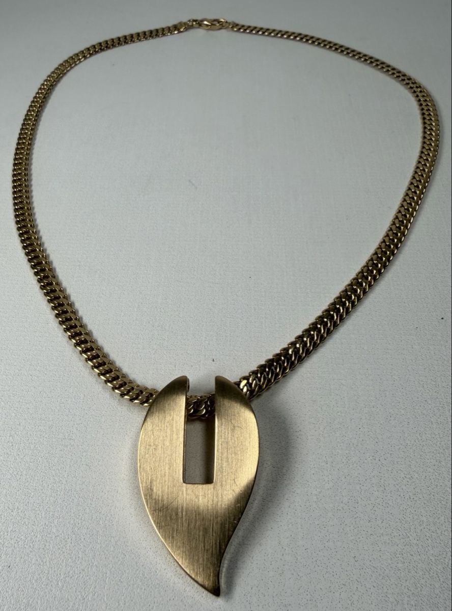 Pierre Lang Catenine: Pierre Lang Vintage Statement Collier Goldfarben – Usato da Rombach venduto da vir_2dsd 1