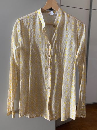 Vendo camicia gialla fantasia tg 44 italiana